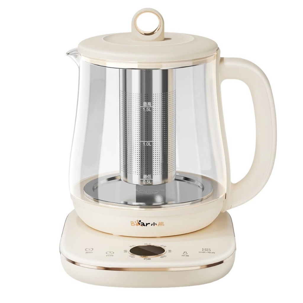 Ấm Điện Pha Trà Bear YSH-E15M1 1.5L – 8 Chế Độ, Lõi Lọc Inox 316, Điều Khiển Cảm Ứng- BH 18 THÁNG