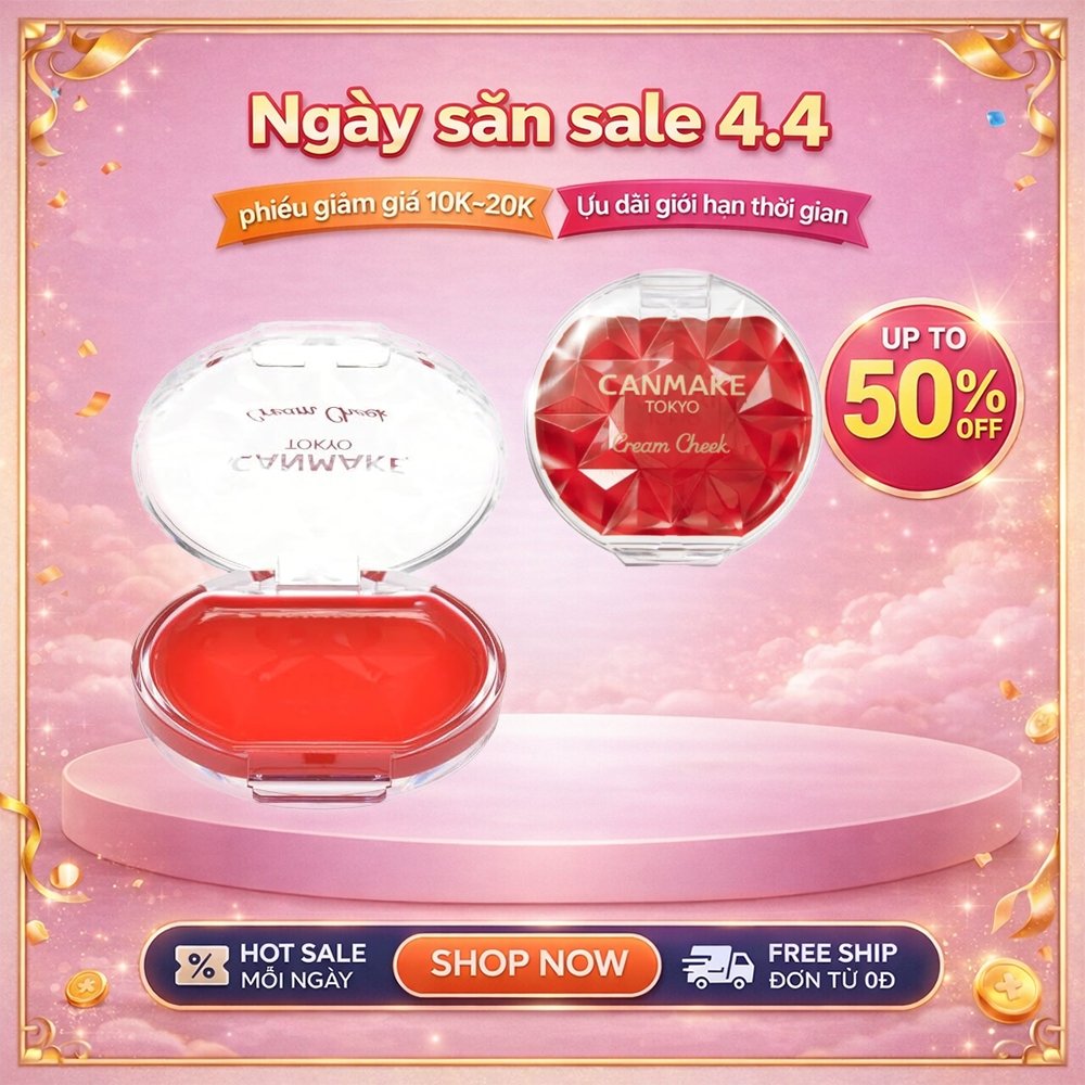 Má Hồng Dạng Kem Canmake – Tự Nhiên, Căng Mịn, Dễ Tán