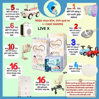 [SP có voucher Live X]Tã/Bỉm quần/dán Gooby Extra/ Premium size NB66/S52/M48/M58/L52/XL50/2XL46 MECAHEO