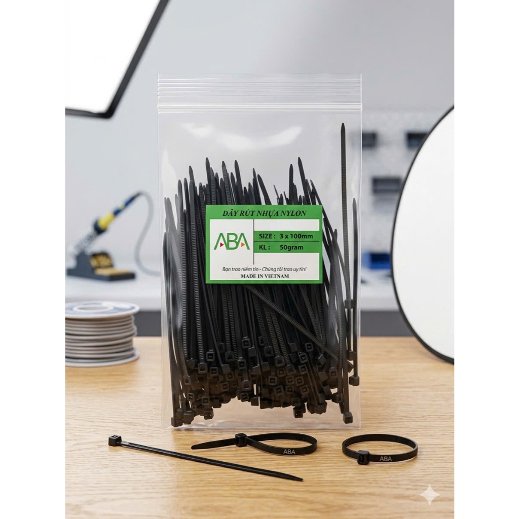 Dây rút ( dây thít nhựa, lạt nhựa ) ABA