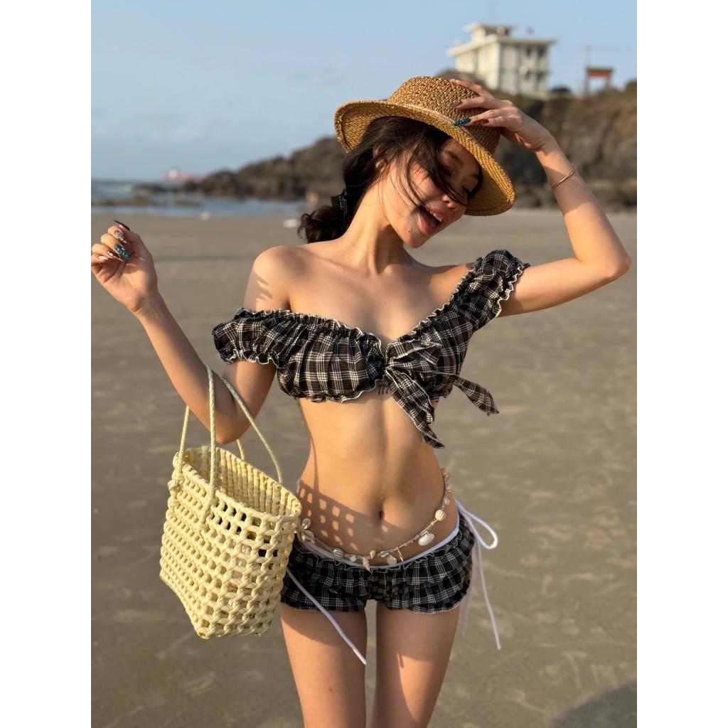 MARE SET - Set Áo Croptop Buộc Dây Và Quần Bí Thun Co Giãn Năng Động Mùa Hè | BigBuy360 - bigbuy360.vn