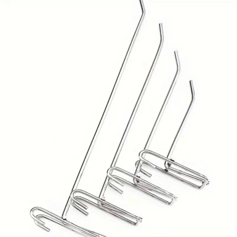 Combo 50 móc cài lưới sắt, tay cài tấm lưới sắt mạ bạc treo phụ kiện điện thoại, decor trang trí | BigBuy360 - bigbuy360.vn