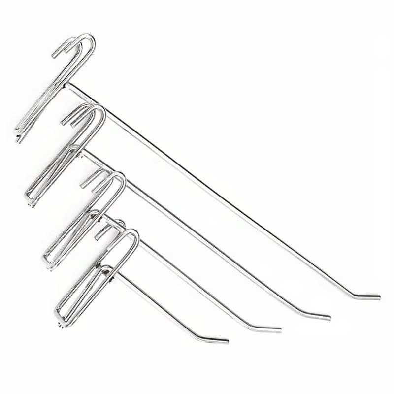 Combo 50 móc cài lưới sắt, tay cài tấm lưới sắt mạ bạc treo phụ kiện điện thoại, decor trang trí | BigBuy360 - bigbuy360.vn