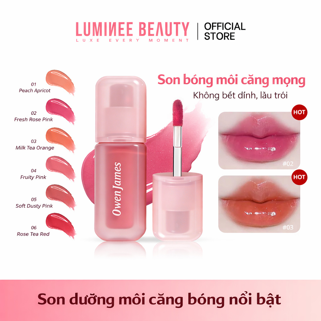 Son kem lì gương - Màu tươi giữ lâu không trôi Màu Đậm Trôi B60