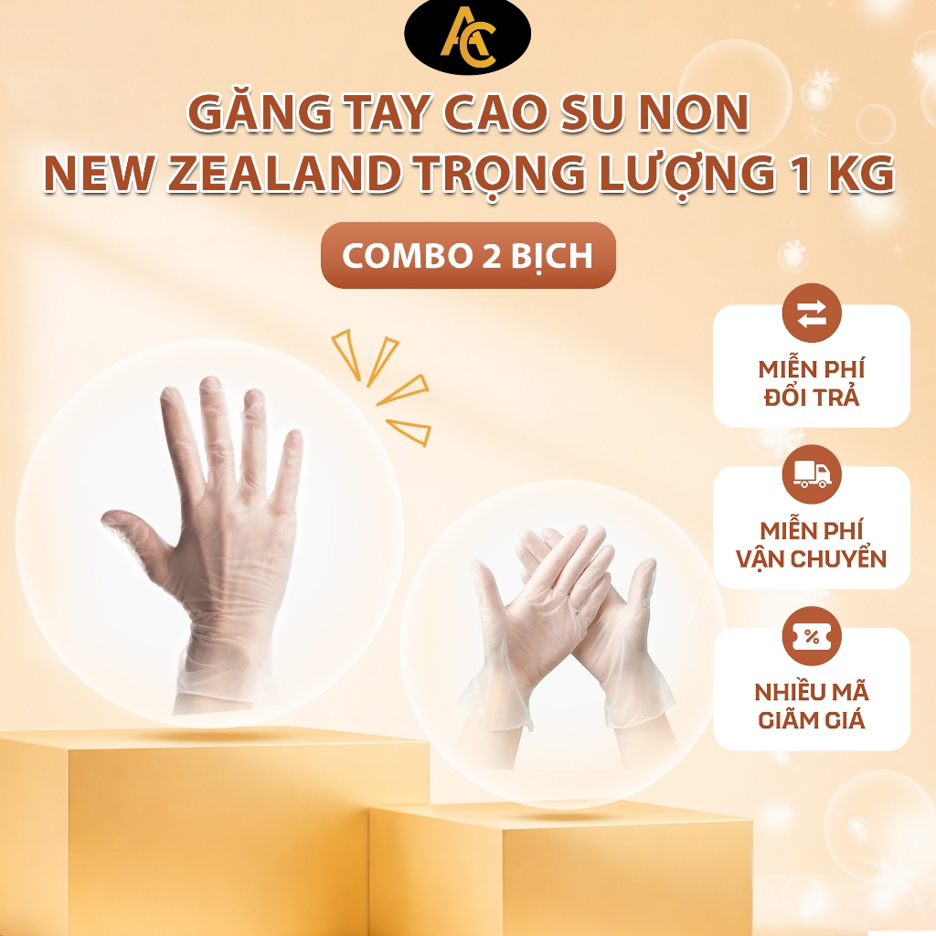 1kg Găng tay cao su y tế nitrile xanh Không Bột, Và Găng Trắng 30cm Dùng Cấy Lúa, Cạo Mủ, Vệ Sinh
