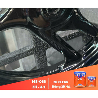Sơn - dầu bóng 2K ô tô - xe máy HYPER tỷ lệ 4:1 (Code: MS-055) - Bộ 1.25L