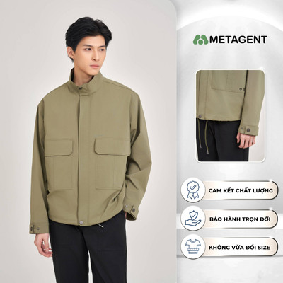 Áo khoác gió nhăn Sleek nam Metagent MS 70E4371