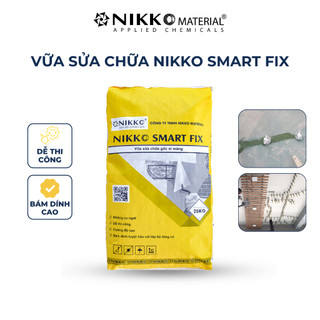 Vữa Sửa Chữa Bê Tông Cường Độ Cao NIKKO Smart Fix Cao Cấp Bám Dính Cao, Không Co Ngót, Chống Ăn Mòn