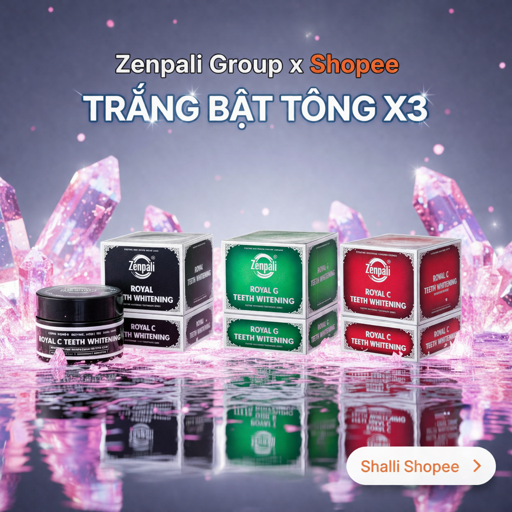 Mua 2 hộp TẶNG 2 BÀN CHẢI | Bột Trắng răng Royal Teeth Whitening Zenpali.