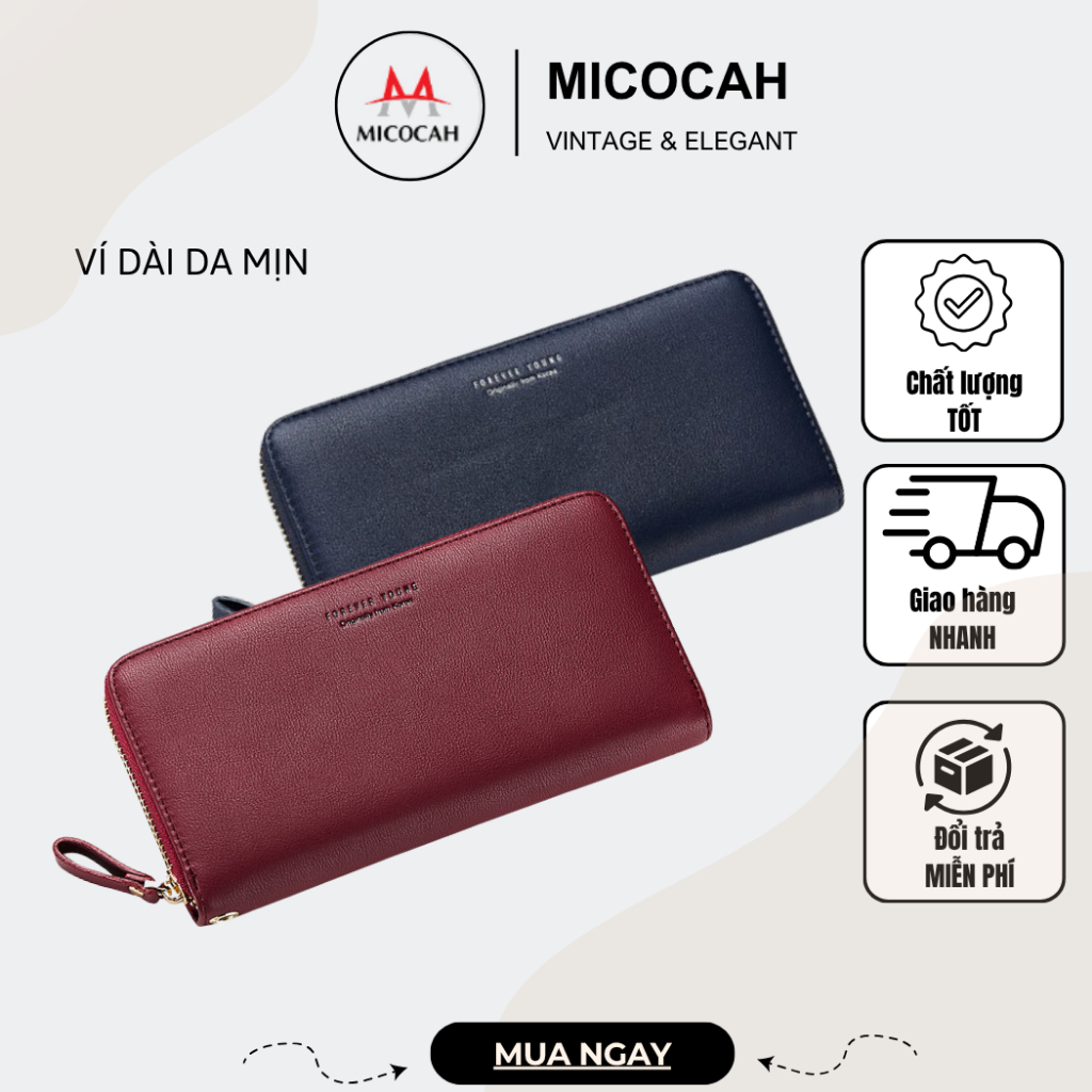 Ví Nữ Dài Cầm Tay FOREVER YOUNG Phong Cách Hàn Quốc Siêu Đẹp Nhiều Ngăn Tiện Dụng PFY08
