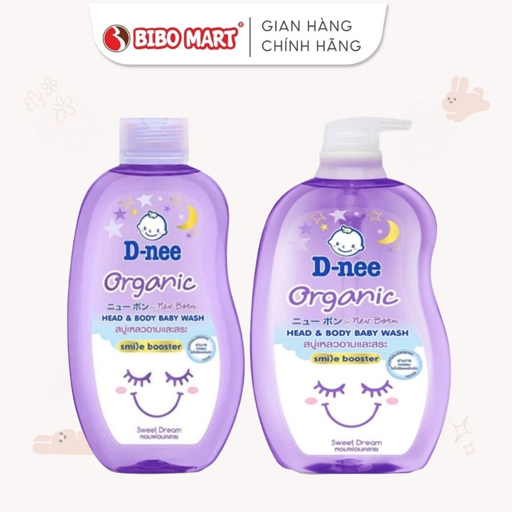Sữa Tắm Gội Toàn Thân Dnee Sweet Dream Tím 200/380/800ml - Bibomart
