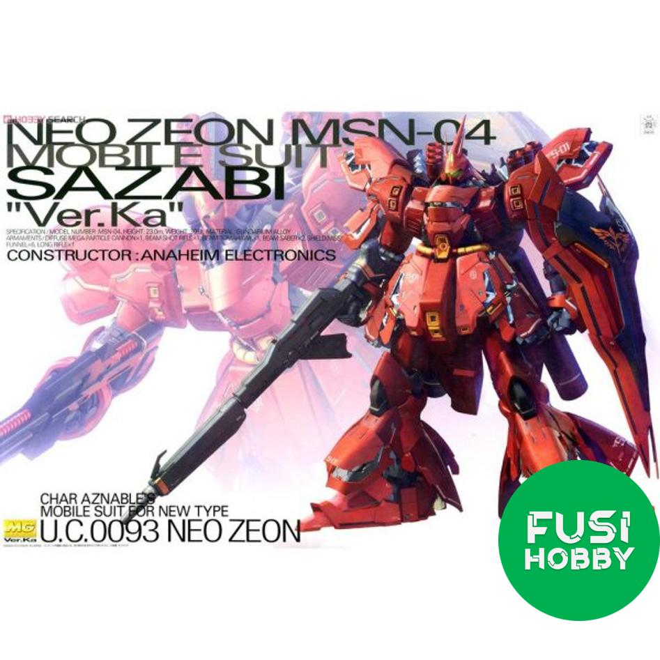 MG VER.KA SAZABI GUNDAM - BANDAI - FUSI HOBBY