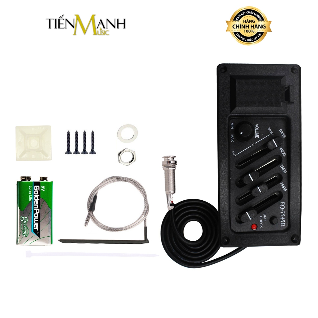 [Loại Tốt] EQ Đàn Guitar 7545R - Thiết Bị Thu Âm Ghi-ta Equalizer Finger Style 7545
