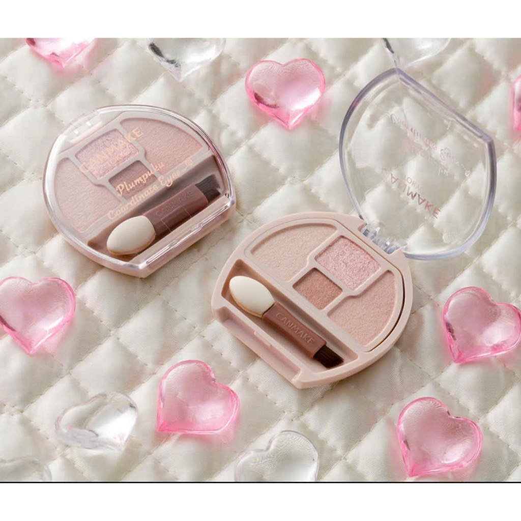 Bảng phấn mắt Canmake Plumpuku Coordinate Eyes – Bảng phấn mắt +  tạo bọng mắt tự nhiên-2in1 tiện lợ