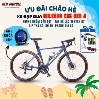 Xe Đạp Road Đua Milesco EXS và Touring Milesco EXT Khung Nhôm Dẹp - Có Cối Nổ- Mẫu mới 2026
