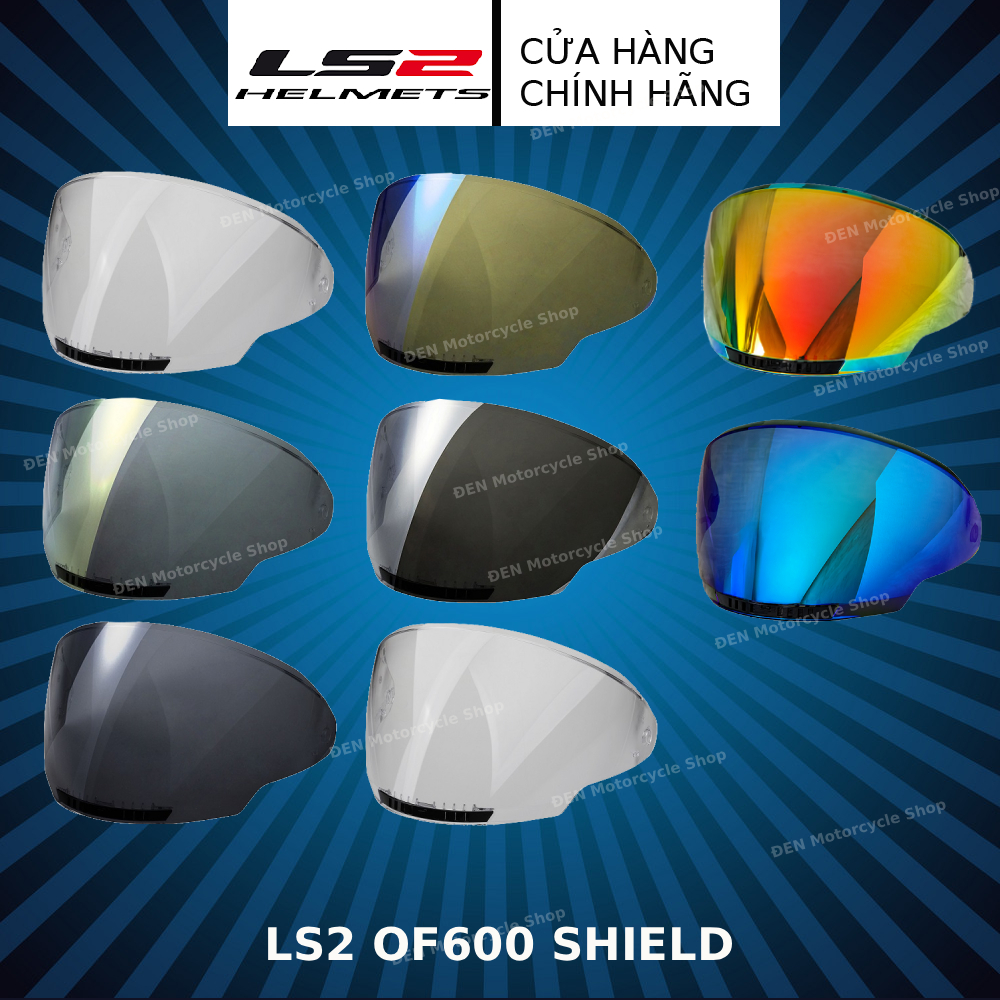 Kính Chắn Gió Thay Thế Mũ LS2 OF600 Copter Chính Hãng - Đi Xe Máy Mô Tô