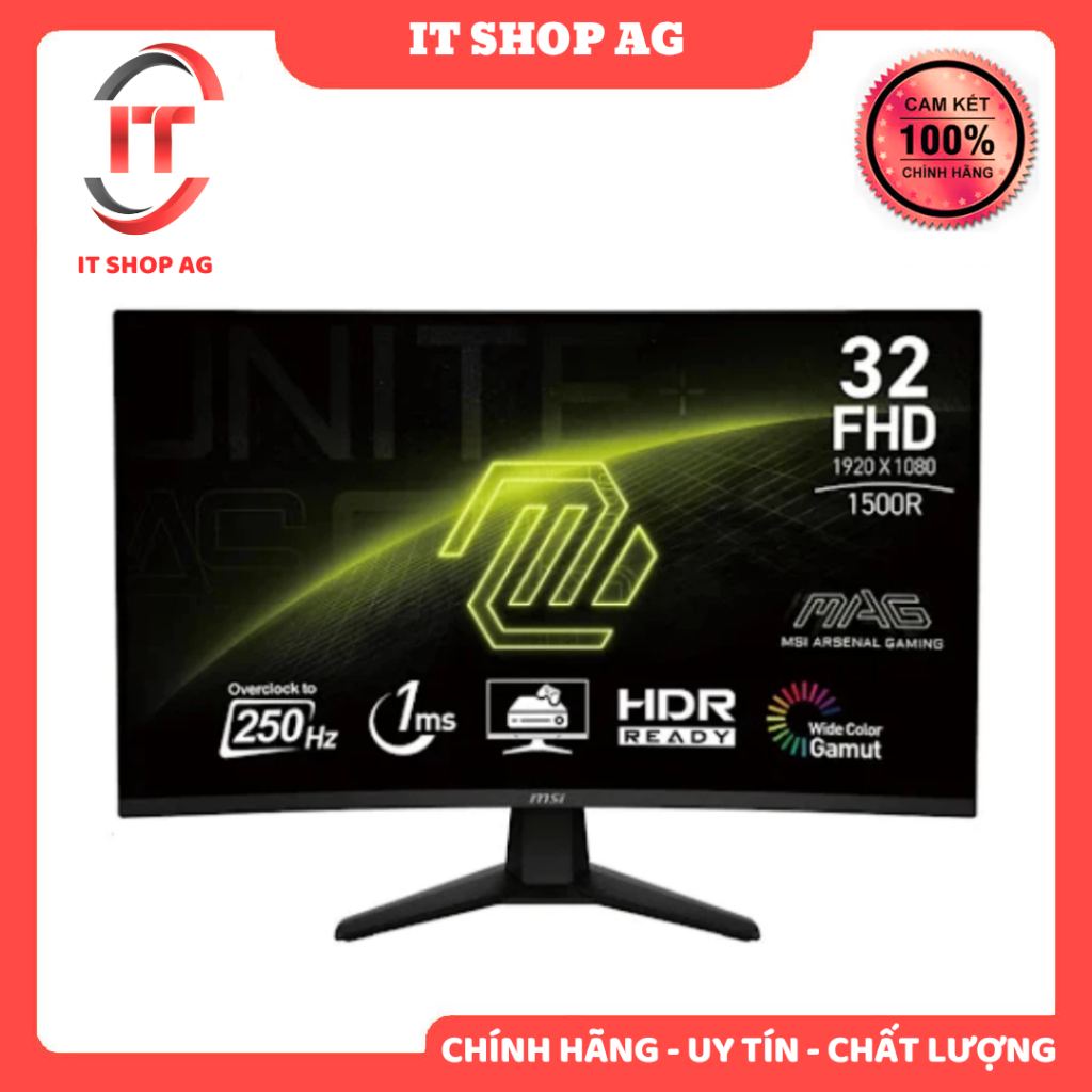 Màn hình Gaming MSI MAG MAG32C6X | 32 inch, FHD, 250Hz, VA  Chính hãng