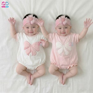 Bodysuit body chip cộc tay cho bé gái sơ sinh 0-12 tháng SLH101