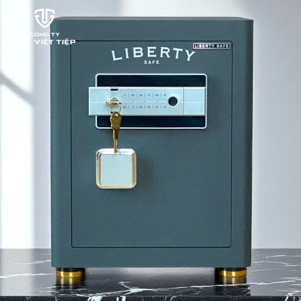Két Sắt Liberty LB58S - APP, Khóa Vân tay Điện tử có app thông minh kết nối về điện thoại. 65kg+_