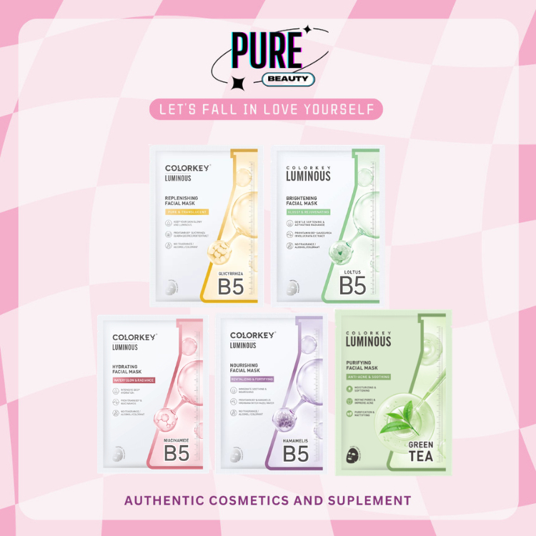 Colorkey Luminous Mặt Nạ Dưỡng Ẩm, Sáng Da, Kiềm Dầu, Ngừa Mụn Hộp 10 Miếng