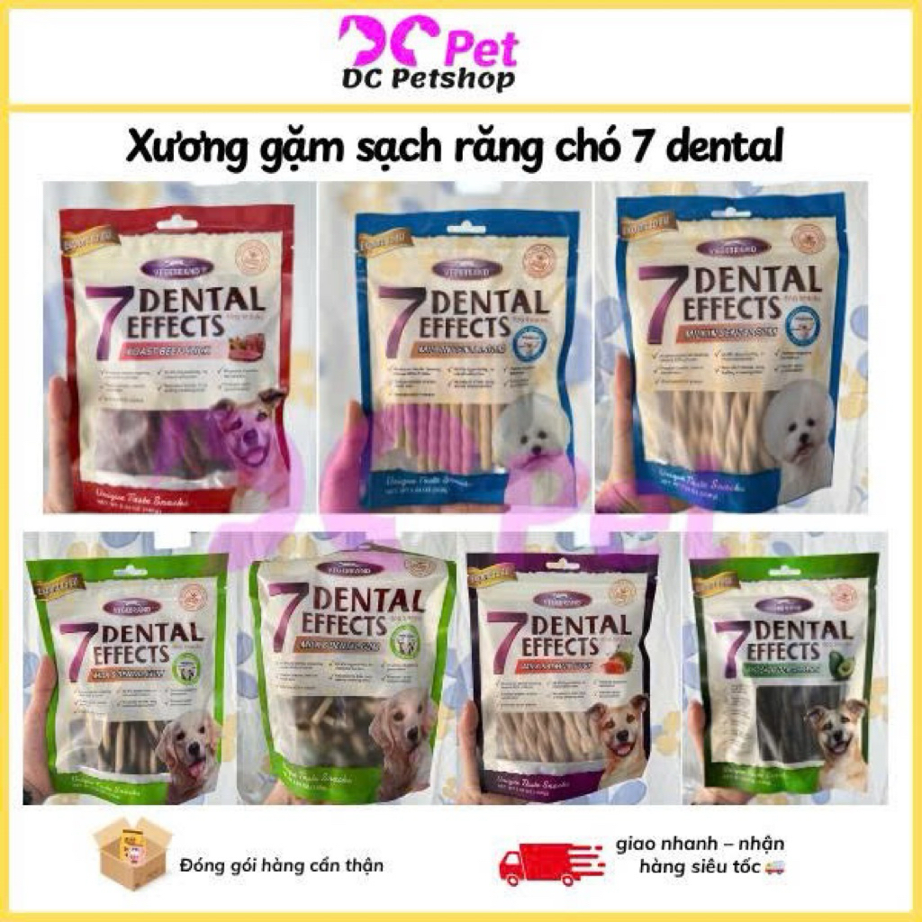 Xương gặm sạch răng chó 7 dental 160g/ Snack xương gặm dinh dưỡng