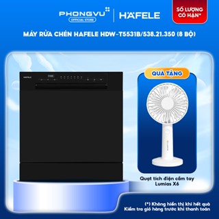 [Shopee Lắp Đặt 0Đ HN HCM] Máy rửa chén Hafele (8 bộ) - Rửa nước nóng 70°C - Sấy Extra Dry - Bảo hành 36th