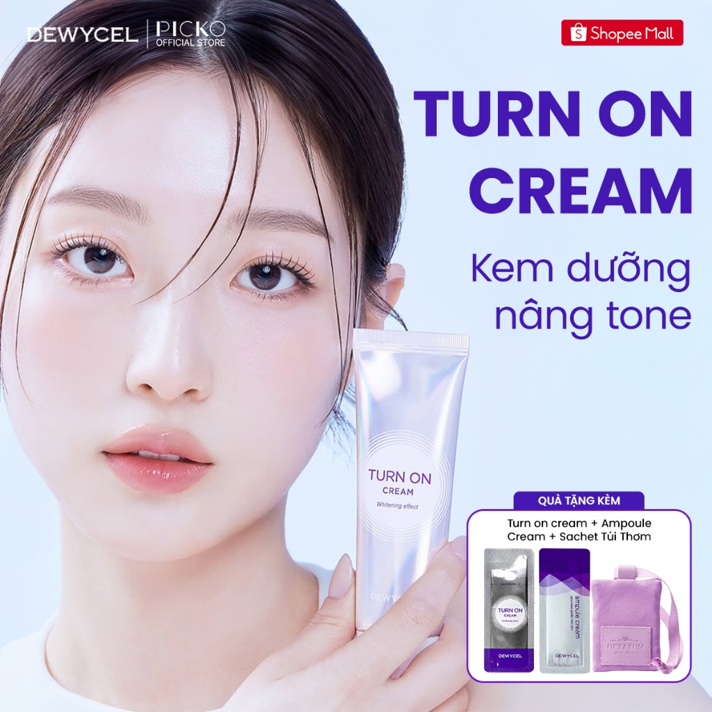 Kem dưỡng nâng tone da 3D Dewycel Turn On Cream 50 ml
