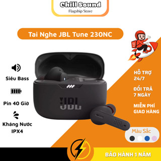 Tai Nghe Bluetooth JBL Tune 230NC- Âm Thanh Bass Căng- Pin 40 Giờ- Kháng Nước IPX4- Bluetooth 5.2-Chống Ồn ANC. BH 2 Năm
