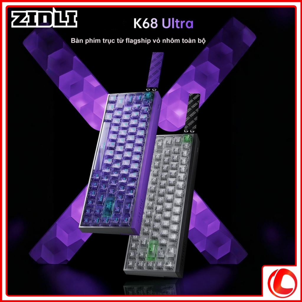 Bàn phím cơ Zidli K68 Ultra (Hotswap, LED RGB)