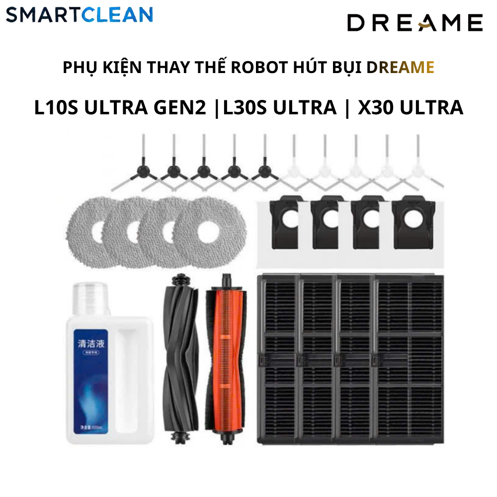 Phụ kiện Robot hút bụi Dreame X30 Ultra | L30s Ultra | L10s Ultra Gen2 | E30 Ultra_Thay thế