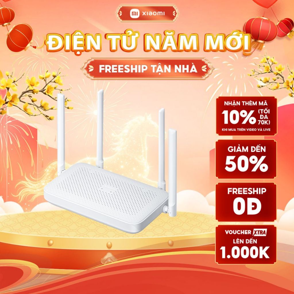 Thiết Bị Phát Sóng Wifi Xiaomi Router AX1500 EU Gigabit Edition - Bảo Hành 6 Tháng