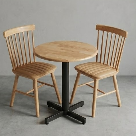 bộ bàn ghế gỗ quán cf trà sữa giá rẻ