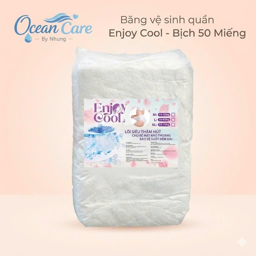 Combo 100 Miếng - 2 Gói BVS Quần Enjoy Cool - Băng Vệ Sinh Quần Bảo Hộ Cho Bạn Gái Tuổi Dậy Thì