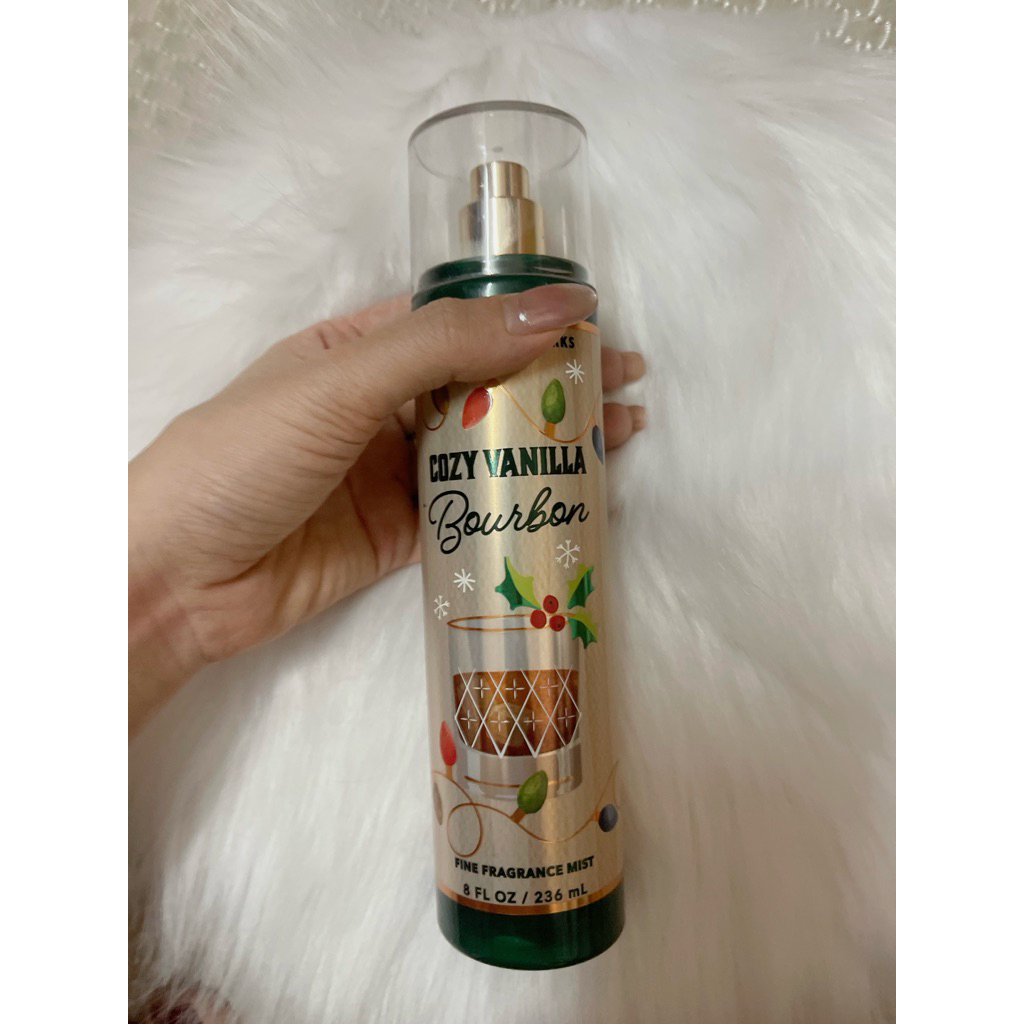 [Moomoocos] Cozy Vanilla Bourbon - Xịt thơm toàn thân Bath & body works Body Mist fullsize 236ml
