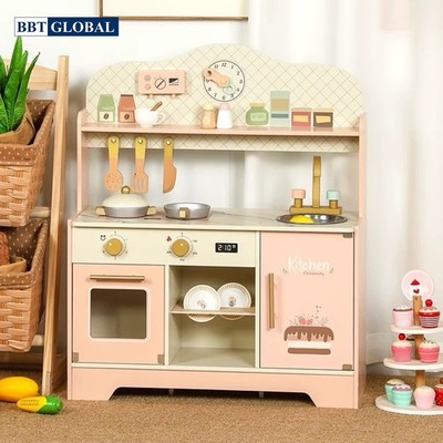 Đồ chơi bếp nấu ăn gỗ cho bé BBT Global MSN25049/MSN25015