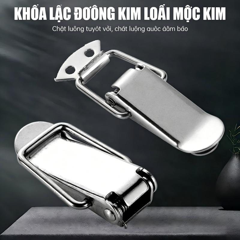 Khóa mỏ vịt cho hộp gỗ,chốt hộp dụng cụ,khóa lò xo cho vali hành lý, khóa hành lý.khoá gài bằng inox