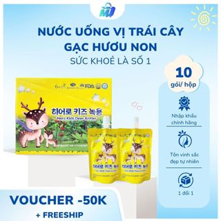 [Xả Date 9/2026] Nước uống vị trái cây dạng túi tiện lợi Gạc Hươu Non Hero Kids