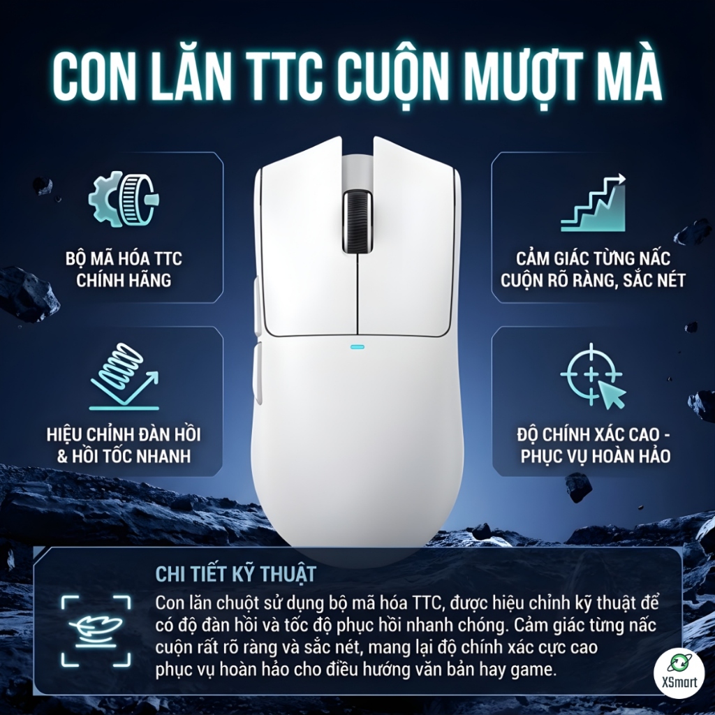 Chuột Gaming Không Dây Bluetooth Attack Shark X11 Chip PRO PAW3311 Có Dock Sạc LED, 22000 DPI | BigBuy360 - bigbuy360.vn