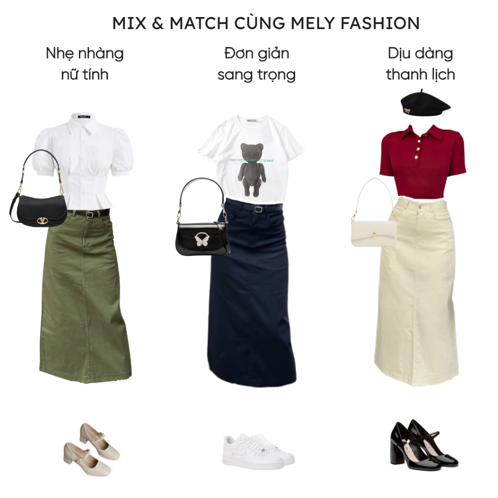 Chân váy kaki Mely Fashion dáng dài midi ulzzang vintage jean xẻ sau tôn dáng che giấu bụng đùi có túi sau CV67-01 | BigBuy360 - bigbuy360.vn