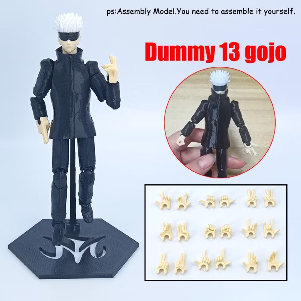 Geto Dummy 13 Nhân Vật Hành Động Gojo Jujutsu Kaisen T13 Gojo Satoru Mô Hình Lắp Ráp Di Động