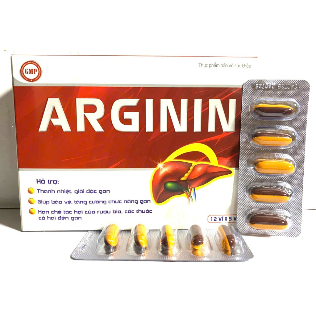 Arginin 600 BCOMPLEX EXTRA mát gan, lợi mật, giải độc gan, tăng cường chức năng gan viếnd