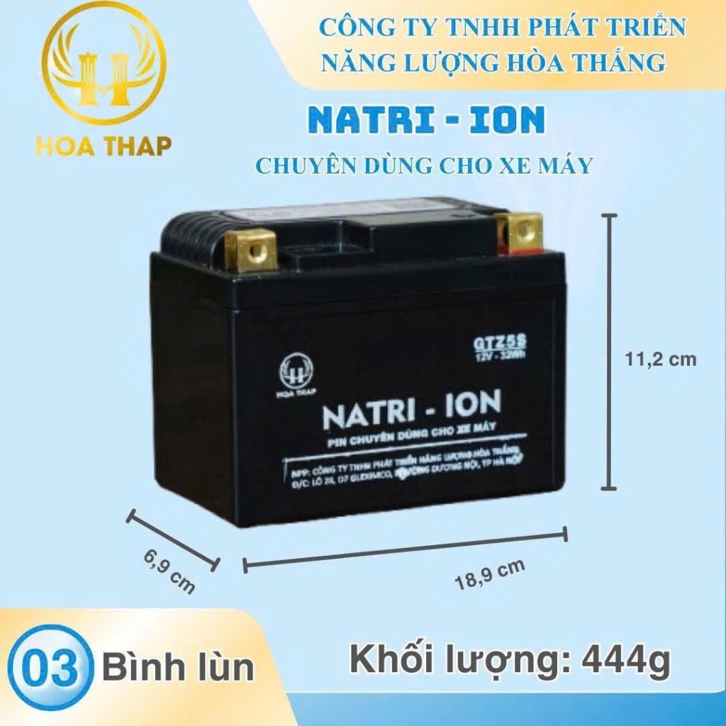 Bình Ắc Quy Khô GTZ5S dùng cho xe PCX,Vision, Lead125,Sh Việt,Winner, AB, Raider,..