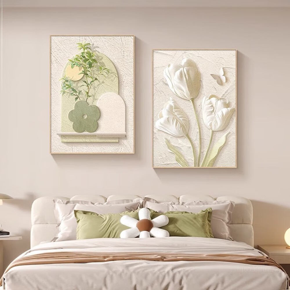 Tranh Decor Không Khung Hoa Cỏ Xinh Xắn Phòng khách, phòng ngủ, trang trí tường