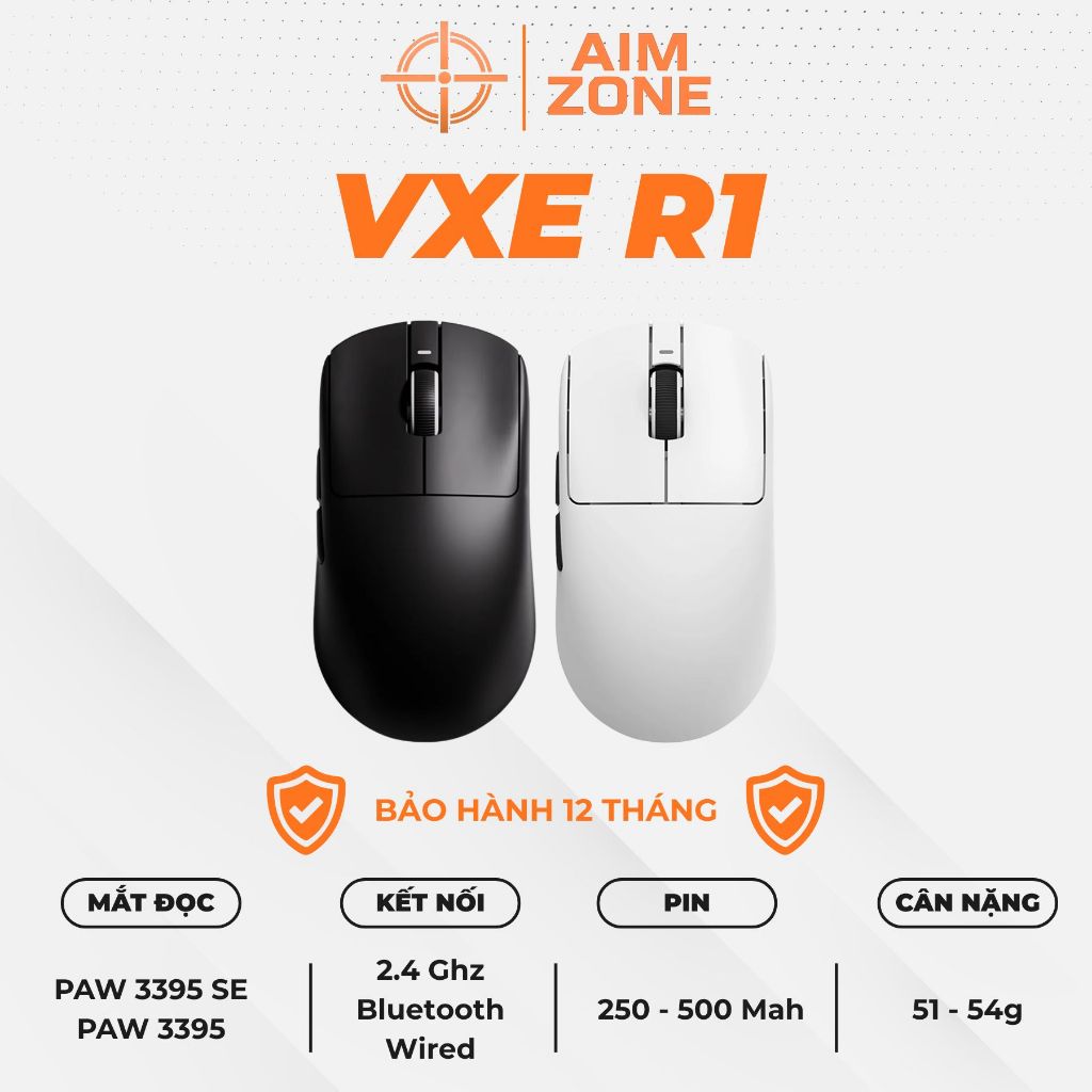 [HỎA TỐC] Chuột Gaming Không Dây VXE R1 SE+ / R1 SE / R1 Pro / R1 Pro Max - NEWSEAL - BH 12 Tháng