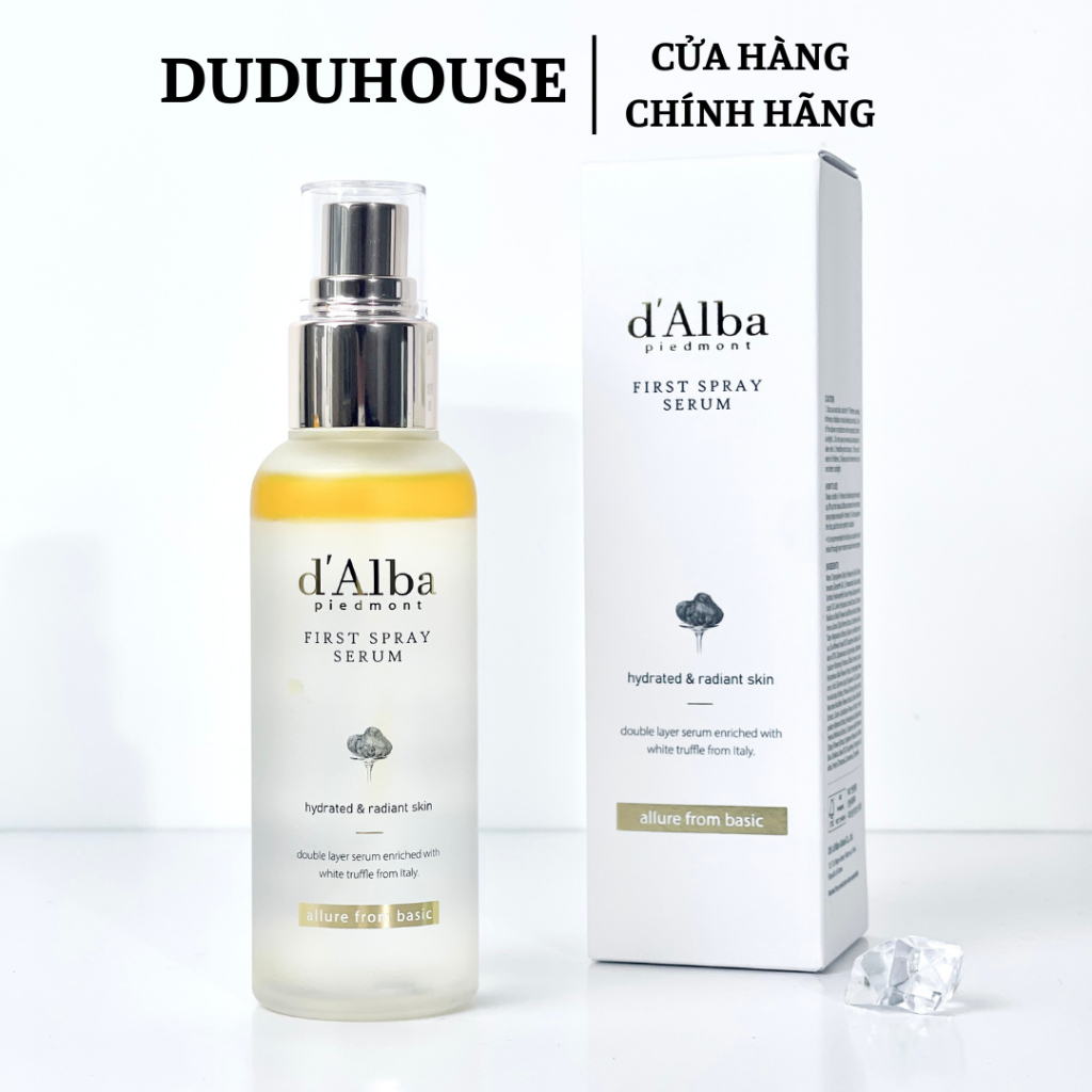 Xịt Khoáng d'Alba White Truffle First Spray Serum Dưỡng ẩm, Căng Bóng Da 100ml Duduhouse