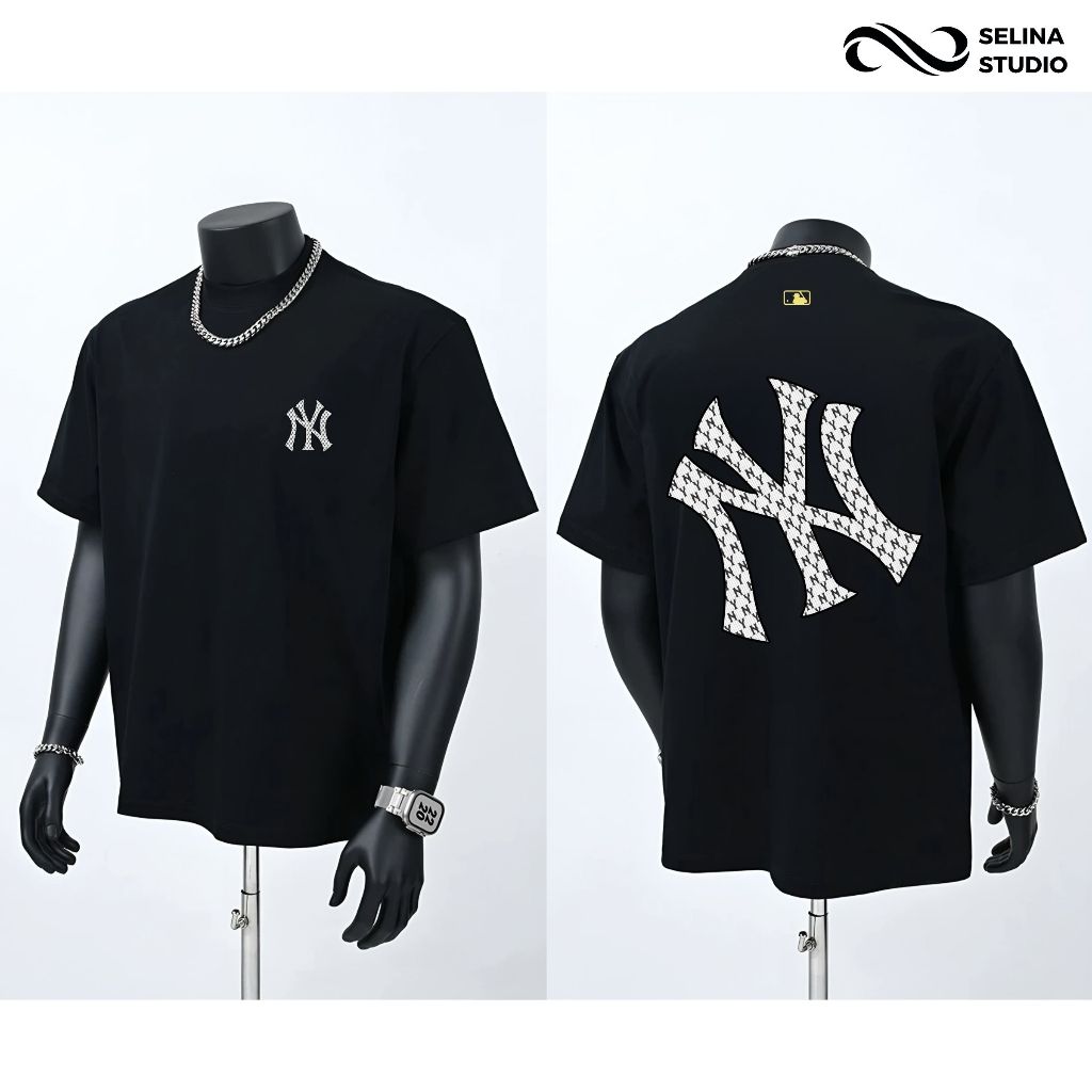 Áo Thun NY LA Basic Unim Fashion Form Rộng Nam Nữ SelinaStudio Vải Cotton Định Lượng 250gsm