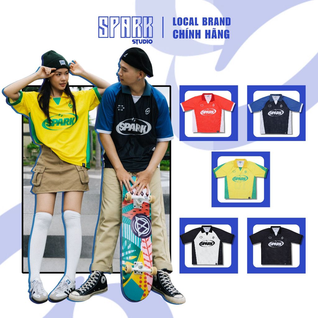 Áo Thun Polo Jersey SPARK PL01 – Thiết Kế Số Cá Tính