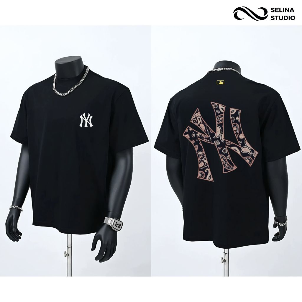 Áo Thun NY Họa Tiết Paisley Unim Fashion Form Rộng Unisex SelinaStudio Phong Cách Hàn Quốc Cotton 25