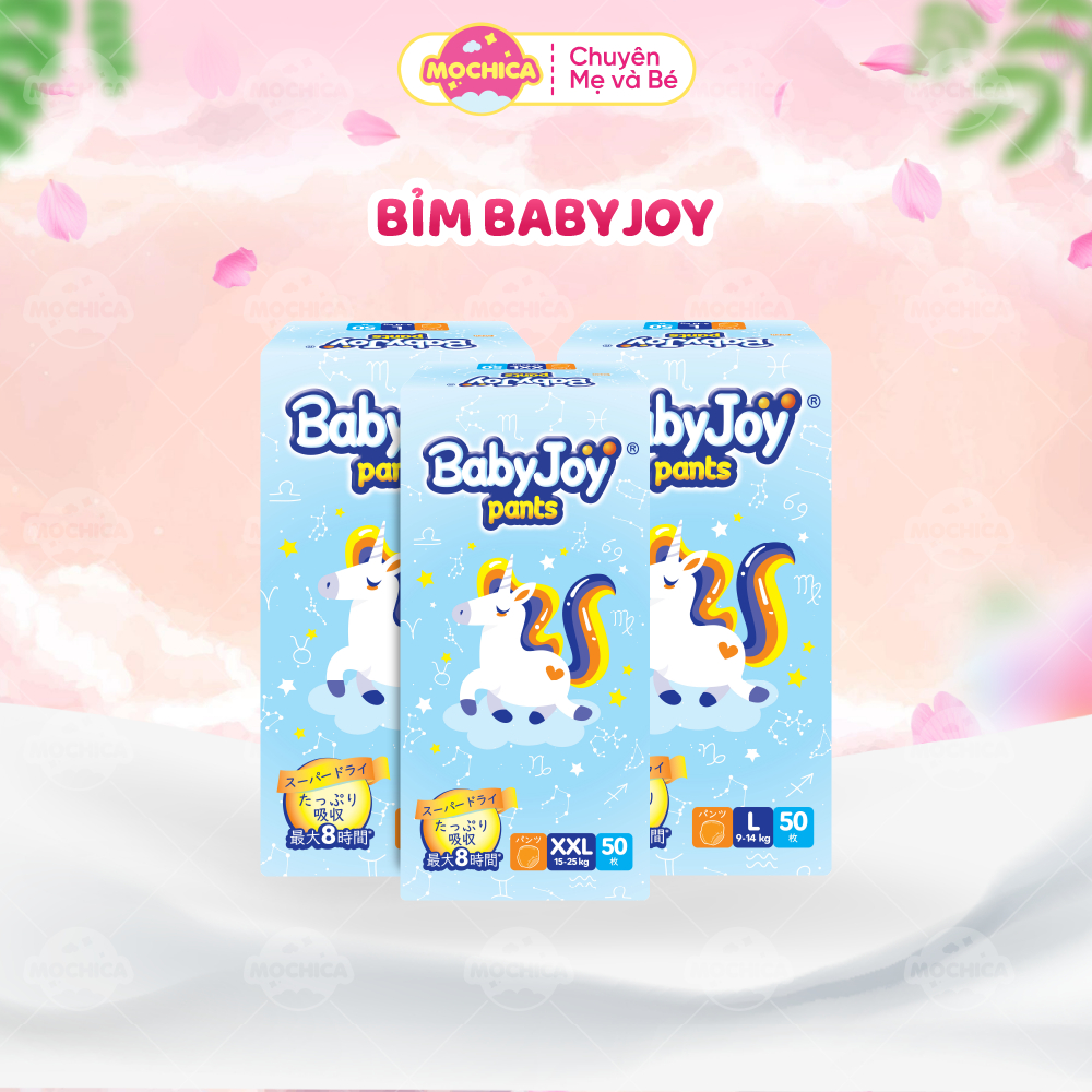 Tã/bỉm Quần Cao Cấp Bobby Baby Joy size M50/L50/XL50/XXL50 siêu mỏng _ Mochica _Mochica
