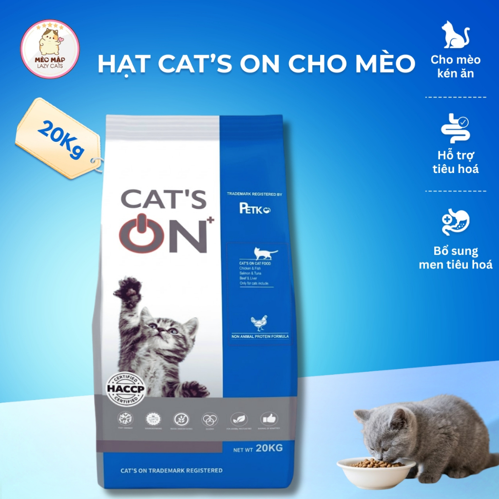 Hạt thức ăn mèo Cat's On - Cat On 20kg